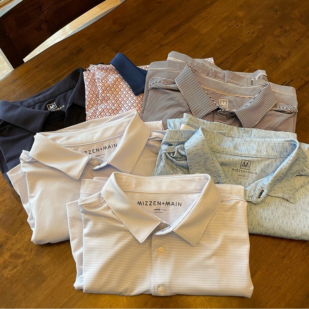 Mizzen+Main Men’s Trim Fit Polos